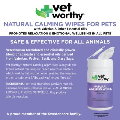 Show full view: Vet Worthy Remedy Calming Wipes for Dogs, 70 count slide 3 of 4