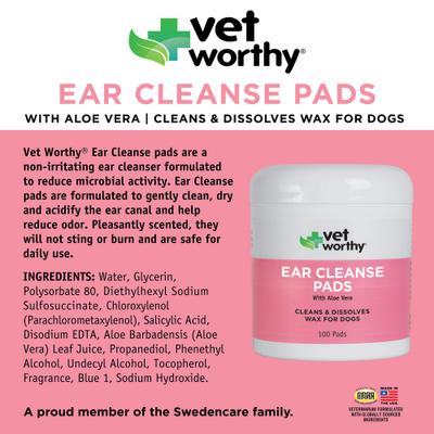 Show full view: Vet Worthy Ear Cleansing Dog Pads, 100 count slide 2 of 3