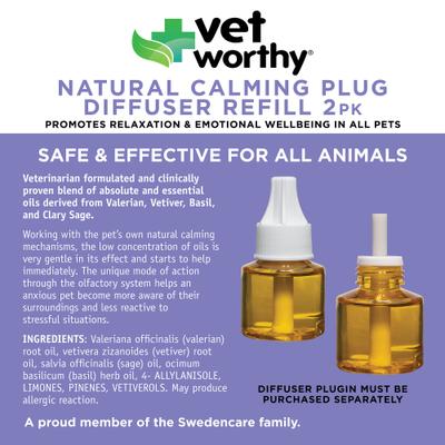 Show full view: Vet Worthy 120 Day Refill Remedy Calming Diffuser for Dogs, 2 count slide 4 of 5