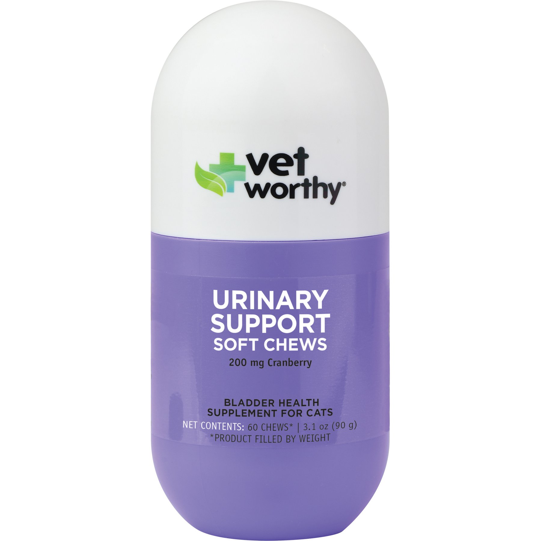 Vet Worthy Feline Soft Chew Urinary Aid Supplement for Cats, 60 count