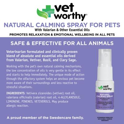 Show full view: Vet Worthy Remedy Calming Spray for Dogs, 0.5-fl oz bottle slide 3 of 4