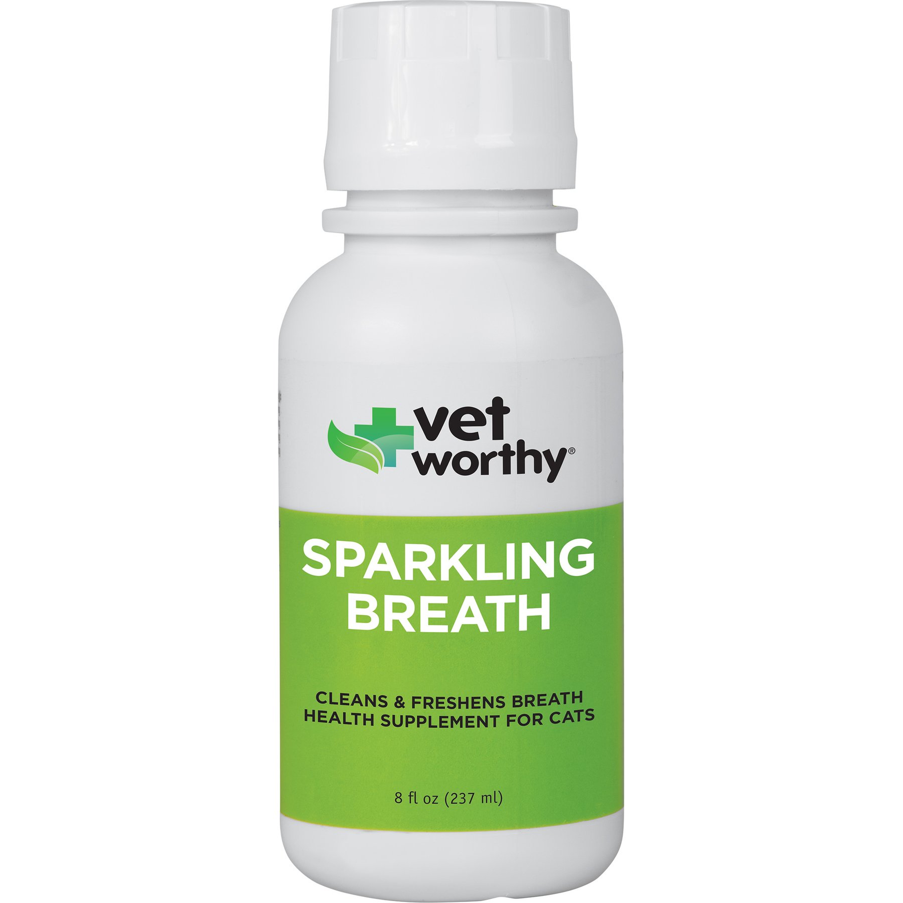 Vet Worthy Feline Sparkling Breath Liquid Dental Rinse Supplement for Cats, 8-fl oz bottle