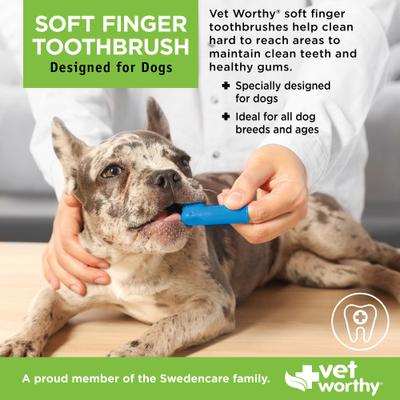 Show full view: Vet Worthy Soft Finger Dog Toothbrush, 2 count slide 4 of 4