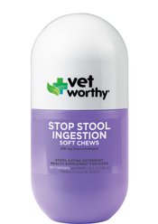 Vet Worthy Stop Stool Ingestion Soft Chew Dogestive Aid Supplement for Dogs, 60 count