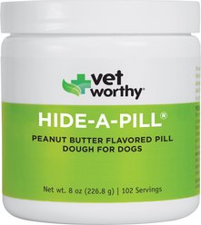 Vet Worthy Hide a Pill Peanut Butter Paste Chew Supplement for Dogs, 8-oz jar