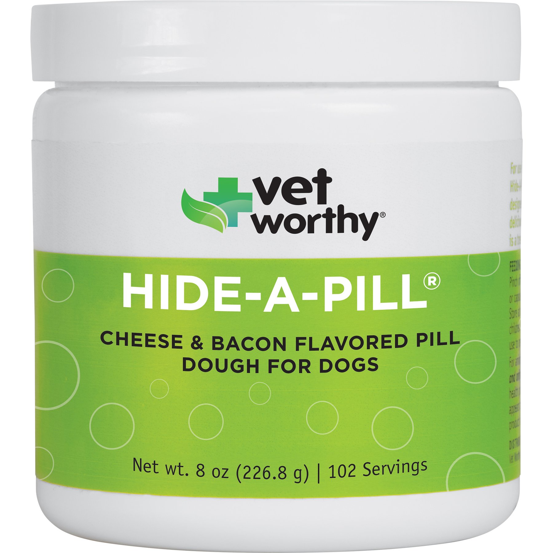 Vet Worthy Hide a Pill Cheese & Bacon Paste Chew Supplement for Dogs, 8-oz jar