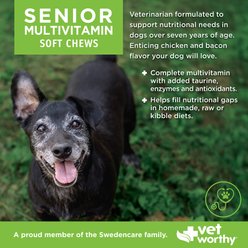 Vet Worthy Multi-Vitamins Soft Chew Supplement for Senior Dogs, 60 count slide 2 of 3