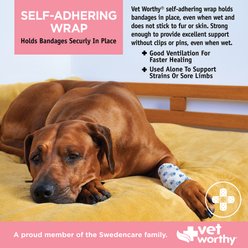 Vet Worthy 3 Colors Paw Self Adhering Wrap for Dogs slide 2 of 3