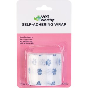 Vet Worthy 3 Colors Paw Self Adhering Wrap for Dogs