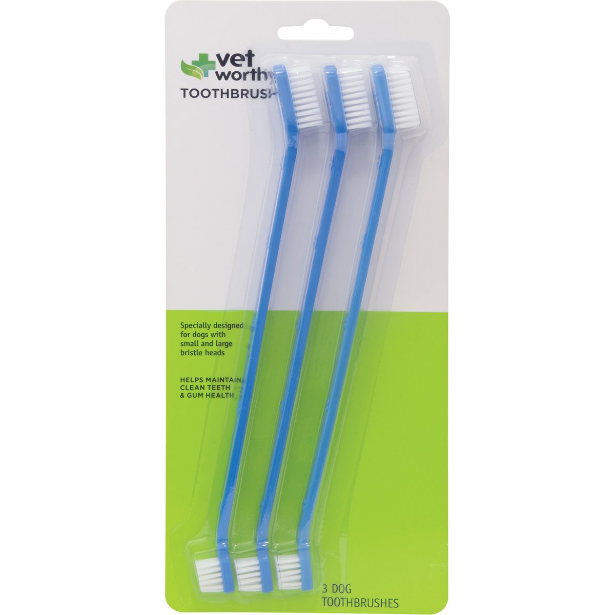 Vet Worthy Dog Toothbrush, Set of 3