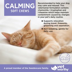 Vet Worthy Feline Calming Soft Chews Allergy & Anxiety Supplement for Cats, 60 count slide 2 of 3