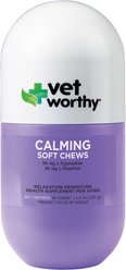 Vet Worthy Calming Soft Chews Allergy & Anxiety Supplement for Dogs, 60 count