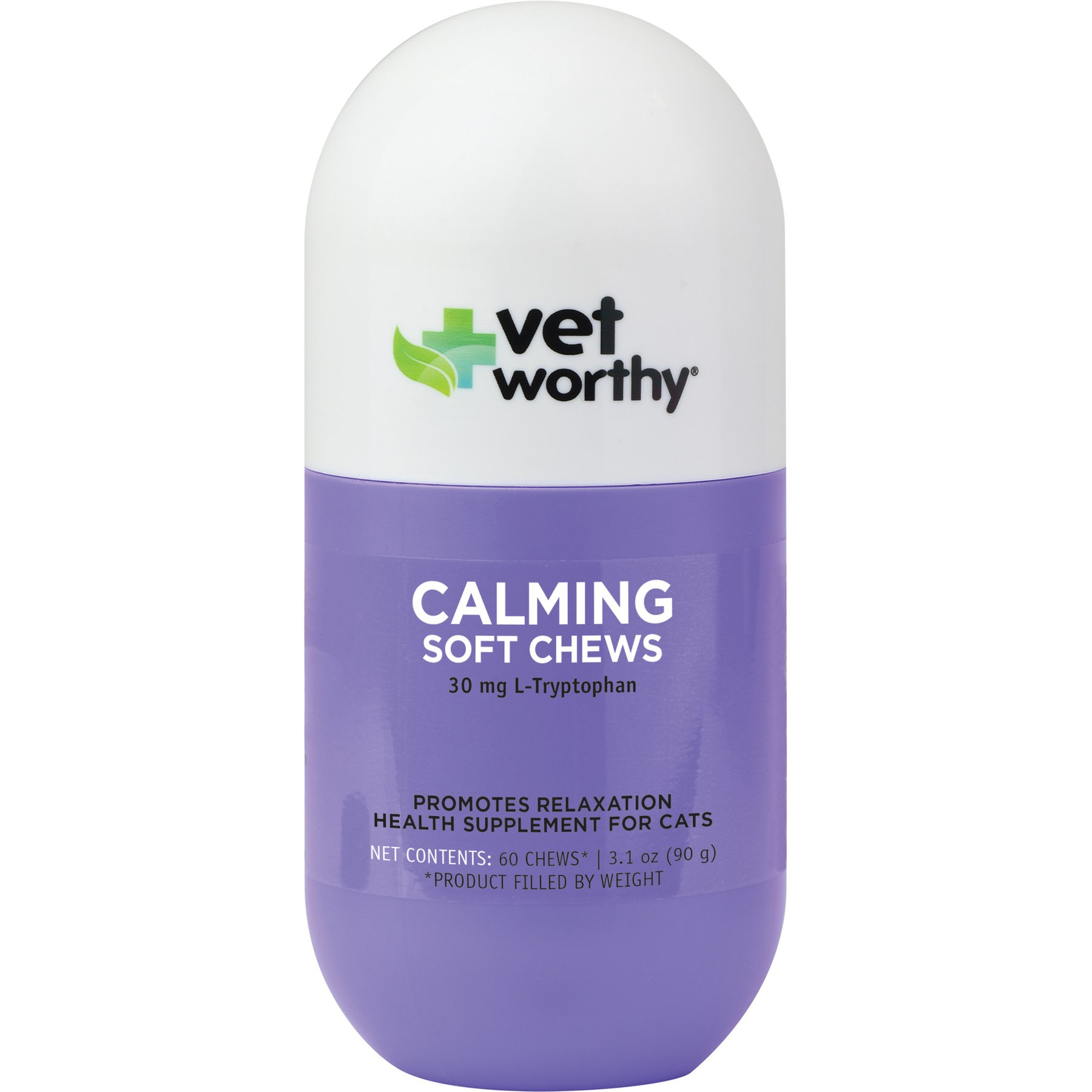 Vet Worthy Feline Calming Soft Chews Allergy & Anxiety Supplement for Cats, 60 count