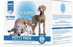 POOPH Dog Pee Pads, 24 x 24-in, 50 count, Unscented
