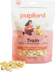 Pupford Diced Pumpkin Freeze-Dried Limited Ingredient Dog Treats, 2-oz bag