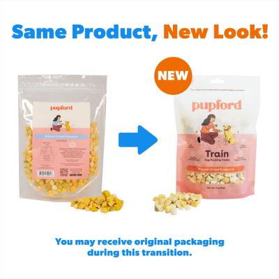 Show full view: Pupford Diced Pumpkin Freeze-Dried Limited Ingredient Dog Treats, 2-oz bag slide 3 of 10