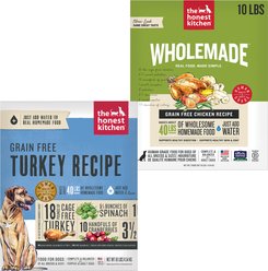 The Honest Kitchen Chicken Recipe + Turkey Recipe Dehydrated Dog Food