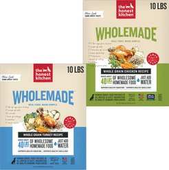 The Honest Kitchen Whole Grain Turkey Recipe + Chicken Recipe Dehydrated Dog Food, 10-lb box