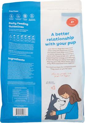 Show full view: Pupford Good Dog Food Kibble Ocean Fish Recipe High Protein Freeze-Dried Dog Food, 3.5-lb bag slide 3 of 6