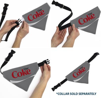 Show full view: Buckle-Down Diet Coke Logo Slide-On Dog Bandana slide 6 of 6