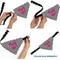Show in main carousel: Buckle-Down Valentine's Day Barbie Script Heart Chevron Slide-On Dog Bandana slide 7 of 7
