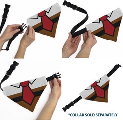 Buckle-Down SpongeBob SquarePants Tie Outfit Close Up Slip-On Dog Bandana slide 2 of 6