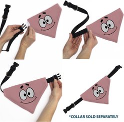 Buckle-Down SpongeBob SquarePants Patrick Star Close Up Slip-On Dog Bandana, Pink slide 2 of 6