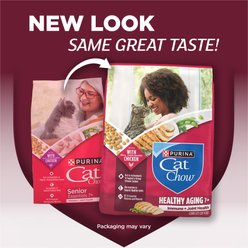 Cat Chow Essentials 7+ Immune + Joint Health Recipe Senior Dry Cat Food, 14-lb bag slide 2 of 9