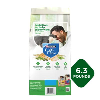 Show full view: Cat Chow Indoor Hairball & Healthy Weight Dry Cat Food, 6.3-lb bag slide 4 of 14