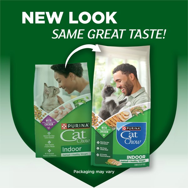 Show full view: Cat Chow Indoor Hairball & Healthy Weight Dry Cat Food, 3.15-lb bag slide 3 of 14