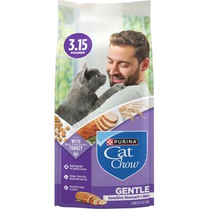 Cat Chow Sensitive Stomach Gentle Dry Cat Food, 3.15-lb bag