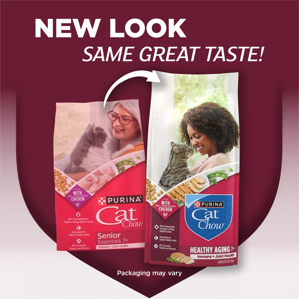 CAT CHOW Essentials 7+ Immune Joint Health Recipe Senior Dry Cat