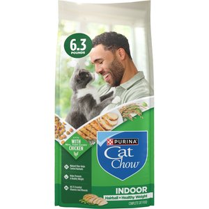Cat Chow Indoor Hairball & Healthy Weight Dry Cat Food, 6.3-lb bag