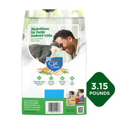 Show full view: Cat Chow Indoor Hairball & Healthy Weight Dry Cat Food, 3.15-lb bag slide 4 of 14