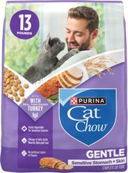 Cat Chow Sensitive Stomach Gentle Dry Cat Food, 13-lb bag
