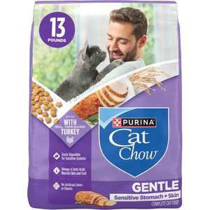 Cat Chow Sensitive Stomach Gentle Dry Cat Food, 13-lb bag