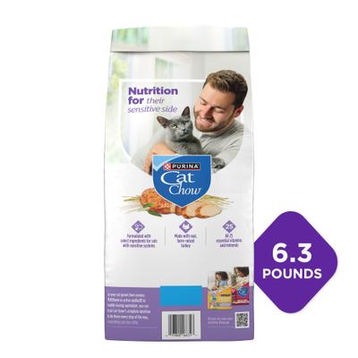 Show full view: Cat Chow Sensitive Stomach Gentle Dry Cat Food, 6.3-lb bag slide 4 of 13