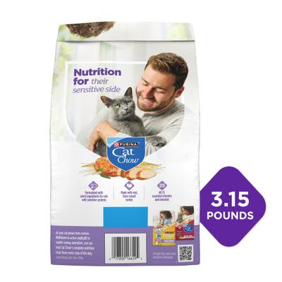 Show full view: Cat Chow Sensitive Stomach Gentle Dry Cat Food, 3.15-lb bag slide 4 of 13
