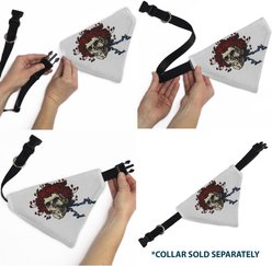 Buckle-Down Grateful Dead Skull & Rose Face Slide-On Dog Bandana slide 2 of 6