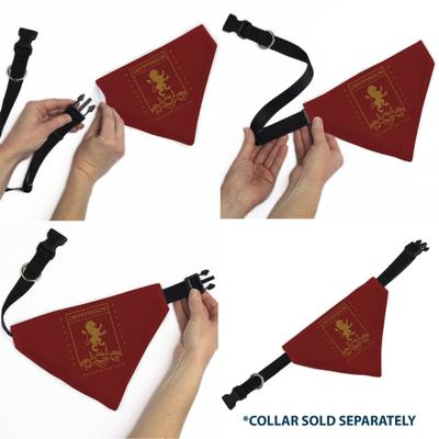 Show full view: Buckle-Down Harry Potter Gryffindor Traits Banner & Icons Slide-On Dog Bandana slide 6 of 6