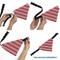 Show in main carousel: Buckle-Down Candy Cane3 Stripe Slip-On Dog Bandana, Red slide 6 of 6