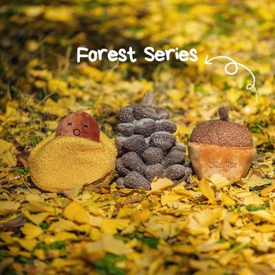 Show full view: CHEWFFON Pinecone Interactive Treat Dispensing Squeaky Plush Dog Toy, Brown slide 6 of 8