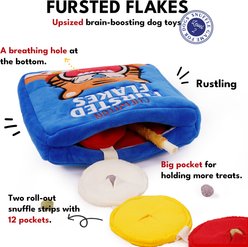 CHEWFFON Fursted Flakes Interactive Enrichment Puzzle Crinkle Treat Dog Toy, Blue slide 2 of 7