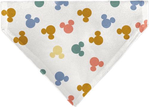 Show full view: Buckle-Down Disney Mickey Mouse Ears Icon Scattered Dog Bandana slide 2 of 6