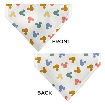 Show full view: Buckle-Down Disney Mickey Mouse Ears Icon Scattered Dog Bandana slide 3 of 6