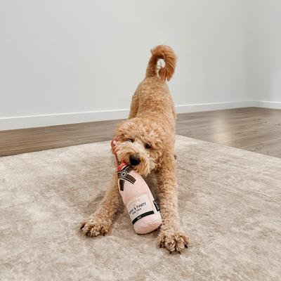 Show full view: CHEWFFON Rose Champagne Valentine Birthday Gift Celebrate Plush Squeaky Dog Toy, Pink slide 7 of 7