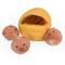 Show in main carousel: CHEWFFON Chestnuts Set Interactive Hide & Seek Burrow Squeaky Crinkle Dog Toy, Yellow slide 1 of 9