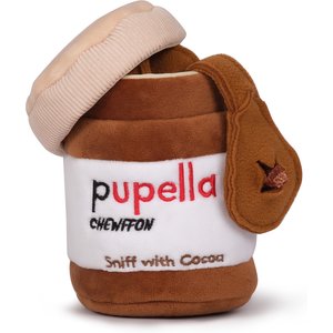 CHEWFFON Pupella Interactive Enrichment Puzzle Crinkle Snuffle Dog Toy, Brown