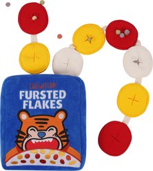CHEWFFON Fursted Flakes Interactive Enrichment Puzzle Crinkle Treat Dog Toy, Blue