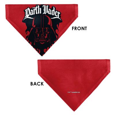 Show full view: Buckle-Down Star Wars Darth Vader Face & Text Flame Dog Bandana slide 3 of 6